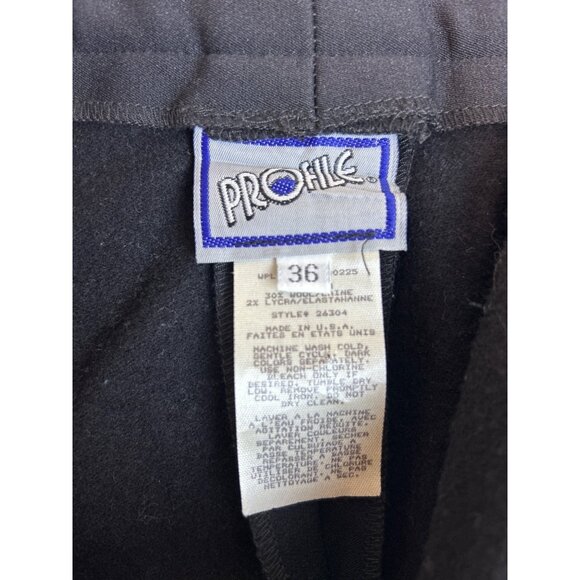 Vintage Profile Men’s Size 36 Ski Pants Stirrups Wool Blend Retro - Picture 10 of 12